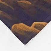 Japanische Sunrise Sunset Landschaft Fleecedecke (Ecke)