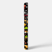 Japanische Sushi-Fischspeise-Muster in schwarz Case-Mate iPhone Hülle (Rückseite / Links)