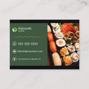 Japanische Sushi-Geschäftskarten Visitenkarte
