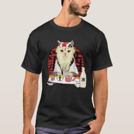 Japanische Sushi-Katzenblüte Kawaii T-Shirt