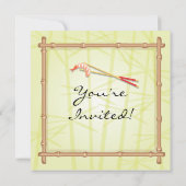 Japanische Sushi-Party Einladungen (Rückseite)