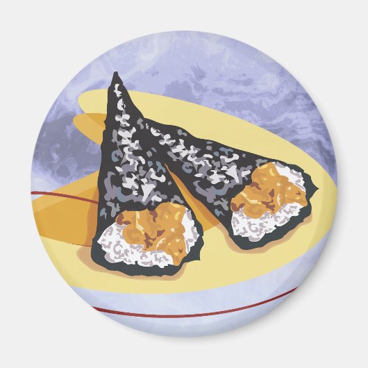 Japanische Sushi-Rollen Magnet (Vorne)