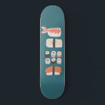 Japanische Sushi-Skateboard Skateboard<br><div class="desc">Sushi,  Nigiri und Maki rollen köstliche Speisen für diejenigen,  die Liebe,  japanische Küche zu essen.</div>