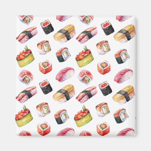Japanische Sushi und Nigiri Magnet