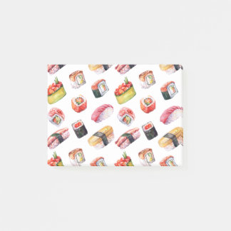 Japanische Sushi und Nigiri Post-it Klebezettel