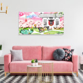 Japanische Szene Leinwanddruck (Insitu (Wohnzimmer))
