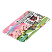 Japanische Szene Magnet (Linke Seite)