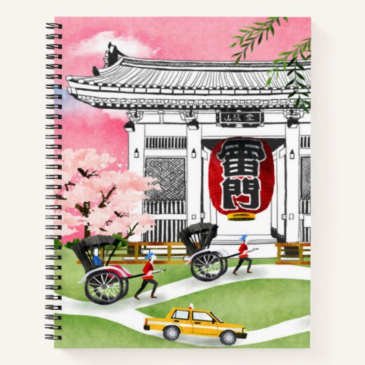Japanische Szene Notizblock (Vorderseite)