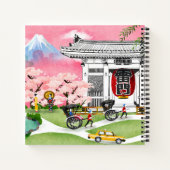 Japanische Szene Notizblock (Rückseite)