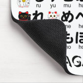 Japanische Tabelle der Hiragana (Alphabet) Mousepad (Ecke)