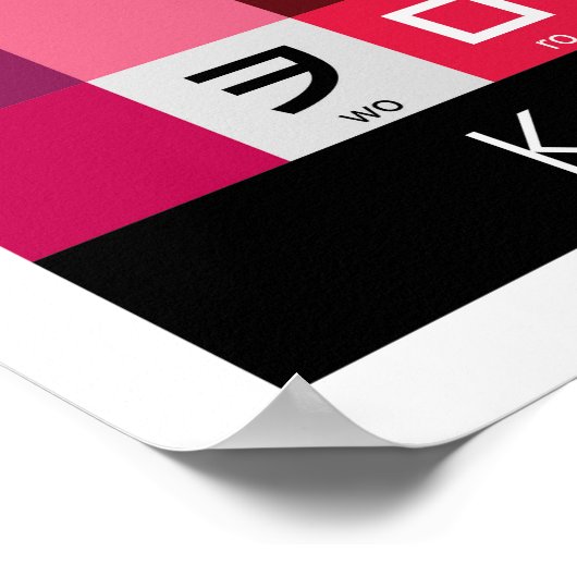 Japanische Tabelle Hiragana & Katakana Poster (Ecke)