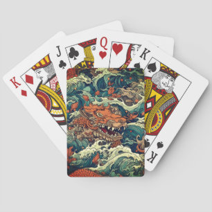 Japanische Tattoo Art 8 Drawstring Bag Spielkarten