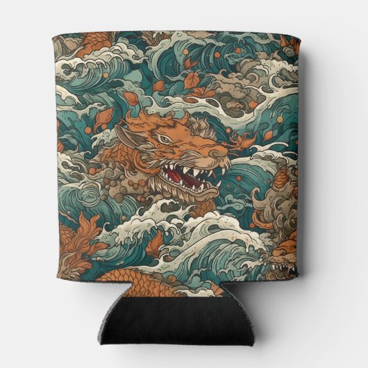 Japanische Tattoo Art Dosenkühler (Rückseite)