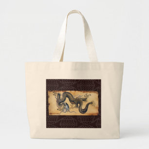 Japanische Tattoo Art Dragon Bag Jumbo Stoffbeutel