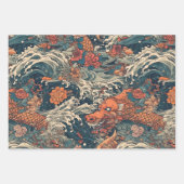 Japanische Tattoo Art Geschenkpapier Set (Vorderseite 2)