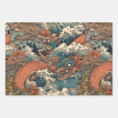 Japanische Tattoo Art Geschenkpapier Set (Vorderseite)