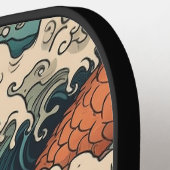 Japanische Tattoo Art Pickleball Schläger (Linke Seite)