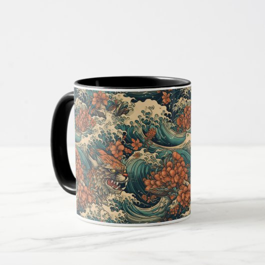Japanische Tattoo Art Tasse (Vorderseite Links)
