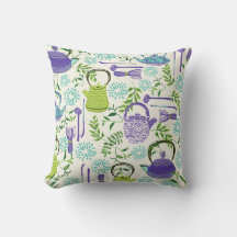 Japanische Teapots und Blätter