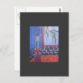 japanische Teefrau Postkarte (Vorne/Hinten)