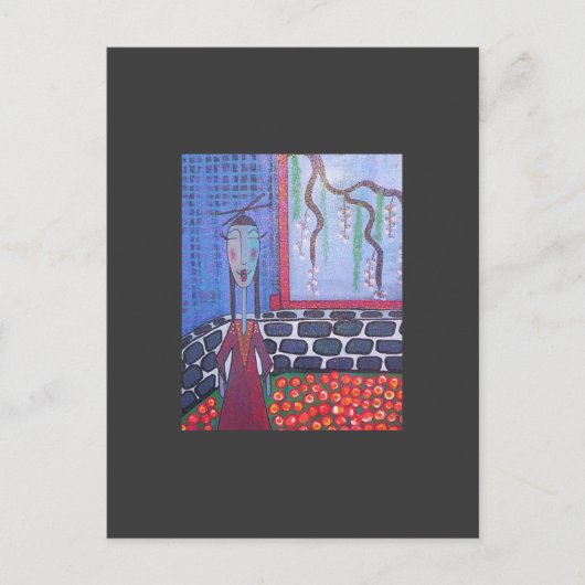 japanische Teefrau Postkarte (Vorderseite)