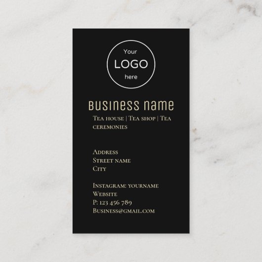 Japanische Teezeremonie Sushi Business Card Visitenkarte (Rückseite)