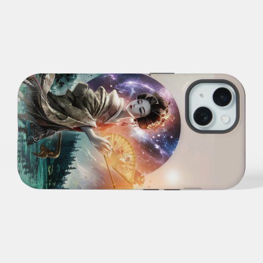 japanische Telefonzelle iPhone 15 Hülle (Rückseite (Horizontal))