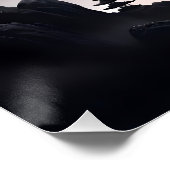 Japanische Tempel in scheußlichen Bergen Poster (Ecke)