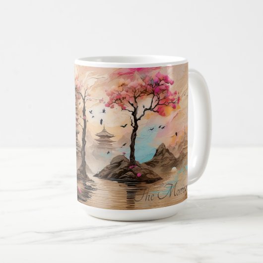 Japanische Tempel Kaffeetasse (VorderseiteRechts)