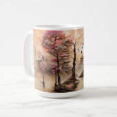 Japanische Tempel Kaffeetasse (Vorderseite Links)