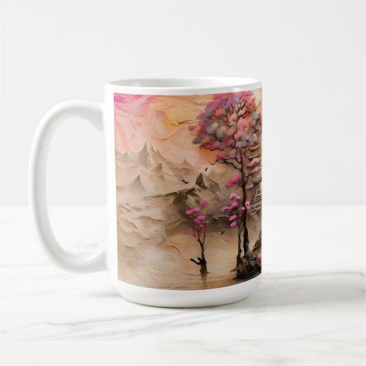 Japanische Tempel Kaffeetasse (Links)