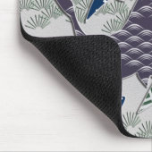 Japanische Textilkrane Mousepad (Ecke)