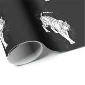 Japanische Tigerkunst Geschenkpapier (Rolleneckpunkt)