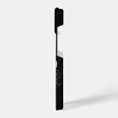 Japanische Tigerkunst iPhone Hülle (Linke Seite)