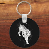 Japanische Tigerkunst Schlüsselanhänger (Rückseite)
