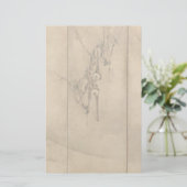 Japanische Tinte auf Papier Gibbons Primate & Land (Stehend Vorderseite)