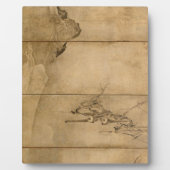 Japanische Tinte auf Papier Gibbons Primate & Land Fotoplatte (Vorderseite)