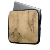 Japanische Tinte auf Papier Gibbons Primate & Land Laptopschutzhülle (Vorderseite Links)