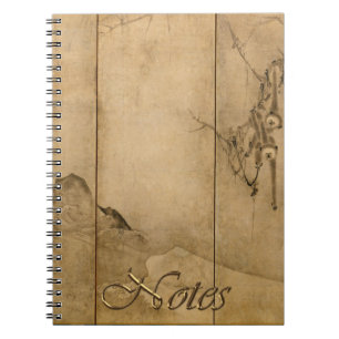 Japanische Tinte auf Papier Gibbons Primate & Land Notizblock