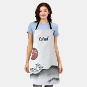 Japanische Tintenkunst Japanischer Landschaftsdruc Schürze (Getragen)