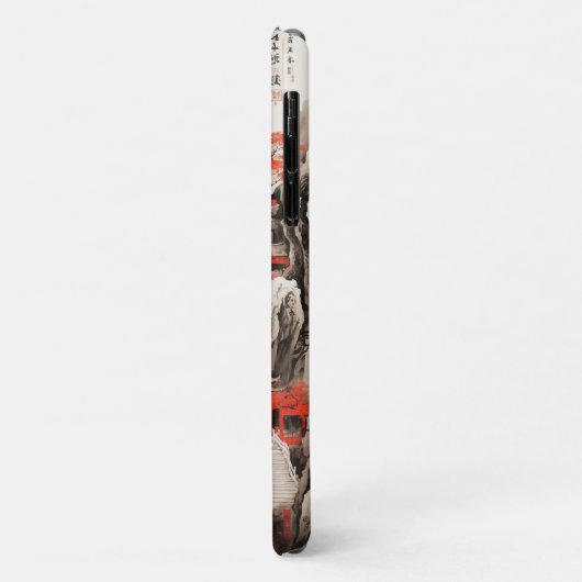 Japanische Tintenlackierung Telefongehäuse - Berg Case-Mate iPhone Hülle (Hinten/Links)