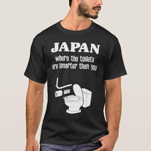 Japanische Toilette Souvenir Smart High Tech Toi T-Shirt (Vorderseite)