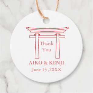 Japanische Torii-Tor-Hochzeit Geschenkanhänger