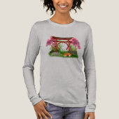 Japanische Torii-Tore mit Schlaffox-Hemd Tri-Blend Shirt (Vorderseite)