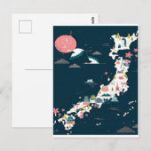 Japanische touristische Karte (Vorne/Hinten)