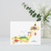 Japanische touristische Karte (Stehend Vorderseite)