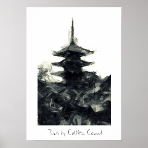 Japanische Tower Art Poster