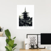 Japanische Tower Art Poster (Heimbüro)