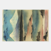 Japanische traditionelle Landschaft Paint ephemera Geschenkpapier Set (Vorderseite 3)