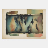Japanische traditionelle Landschaft Paint ephemera Geschenkpapier Set (Vorderseite 3)